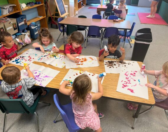 A group of two-year old children at Creative Childcare Academy and Camp in 2026