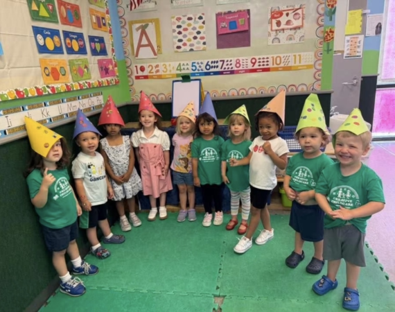 Three-year old children at Creative Childcare Academy and Camp